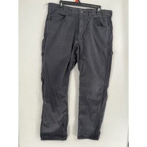 Blue Star Carpenter Pants Mens 36x32 Utility Workwear Straight Dark Gray